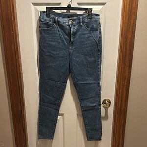 Express Blue Skinny Jeans with Tapered Fit